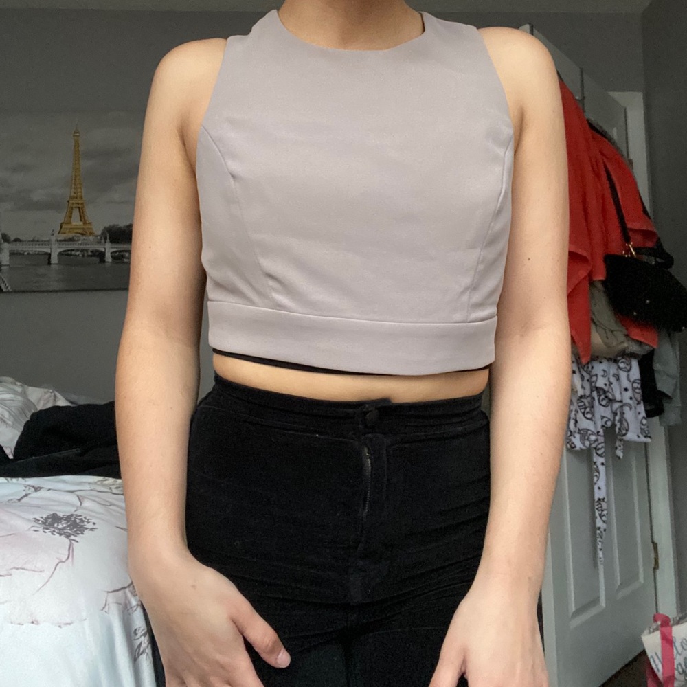 Forever21 tan crop top